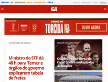 Tablet Screenshot of g1.globo.com