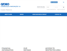 Tablet Screenshot of globoir.globo.com