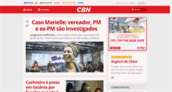 Desktop Screenshot of cbn.globoradio.globo.com