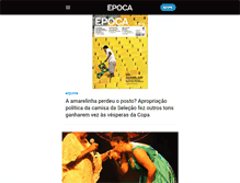 Tablet Screenshot of epoca.globo.com